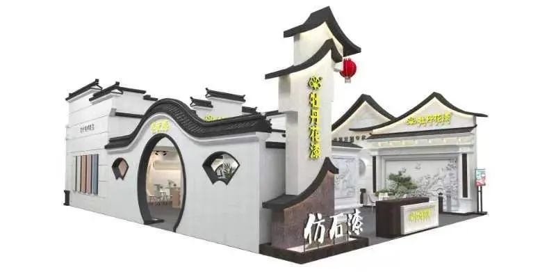 广州建博会，与牡丹花漆邂逅一场&ldquo;小桥流水人家&rdquo;