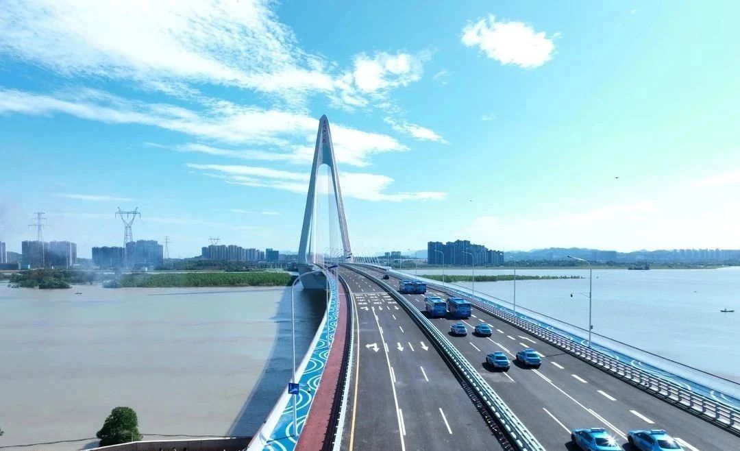湘江涂料再添一大型桥梁工程案例，是湘江跨度最大独塔斜拉桥