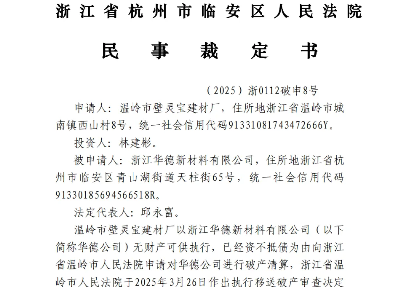 危机集中爆发了？粤闽浙3家涂料企业近期被清算或面临破产
