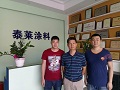 《涂料经》记者一行拜访中山泰莱涂料
