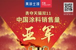 “双11”涂料类销量TOP2，美涂士“健康墙”服务+探索涂装未来！