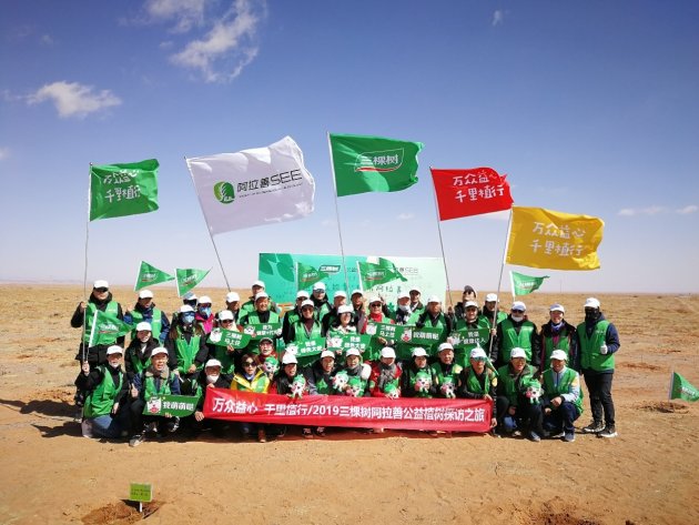 种下绿色 收获希望――三棵树绿色大使三进阿拉善