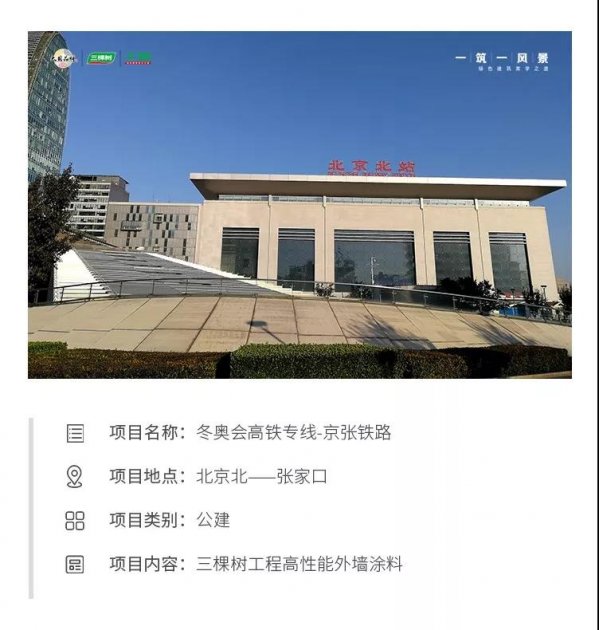 三棵树工程为冬奥会专线京张铁路建成开通保驾护航