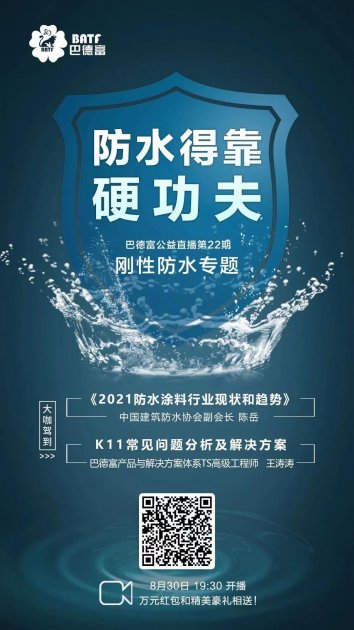 &ldquo;防水得靠硬功夫&rdquo;巴德富刚性防水专场，洞察市场趋势与未来