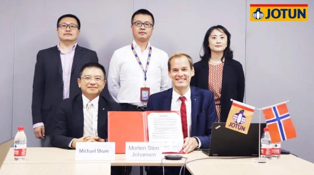 裕民航运在上海外高桥造船厂造新船，佐敦HSS&ldquo;机器人&rdquo;负责船体